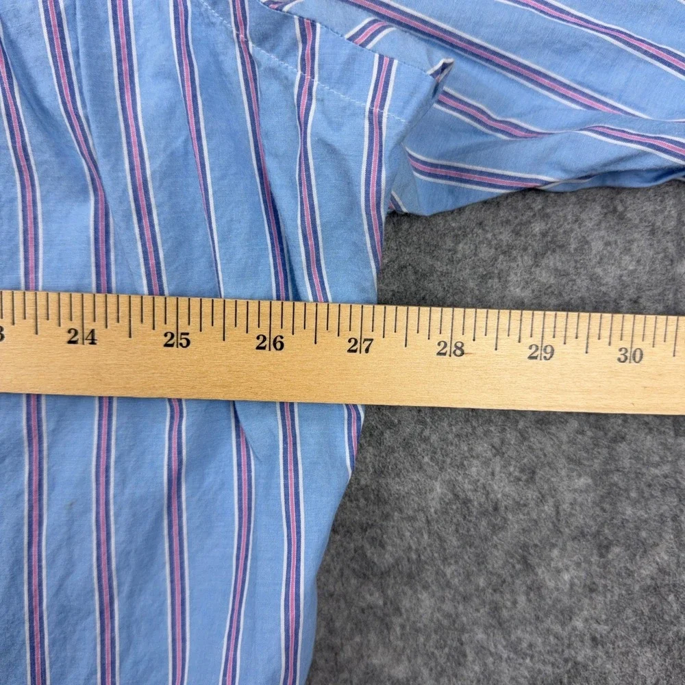 Polo Ralph Lauren Shirt Mens 2XL Blue Regent Classic Fit Striped Cotton Business